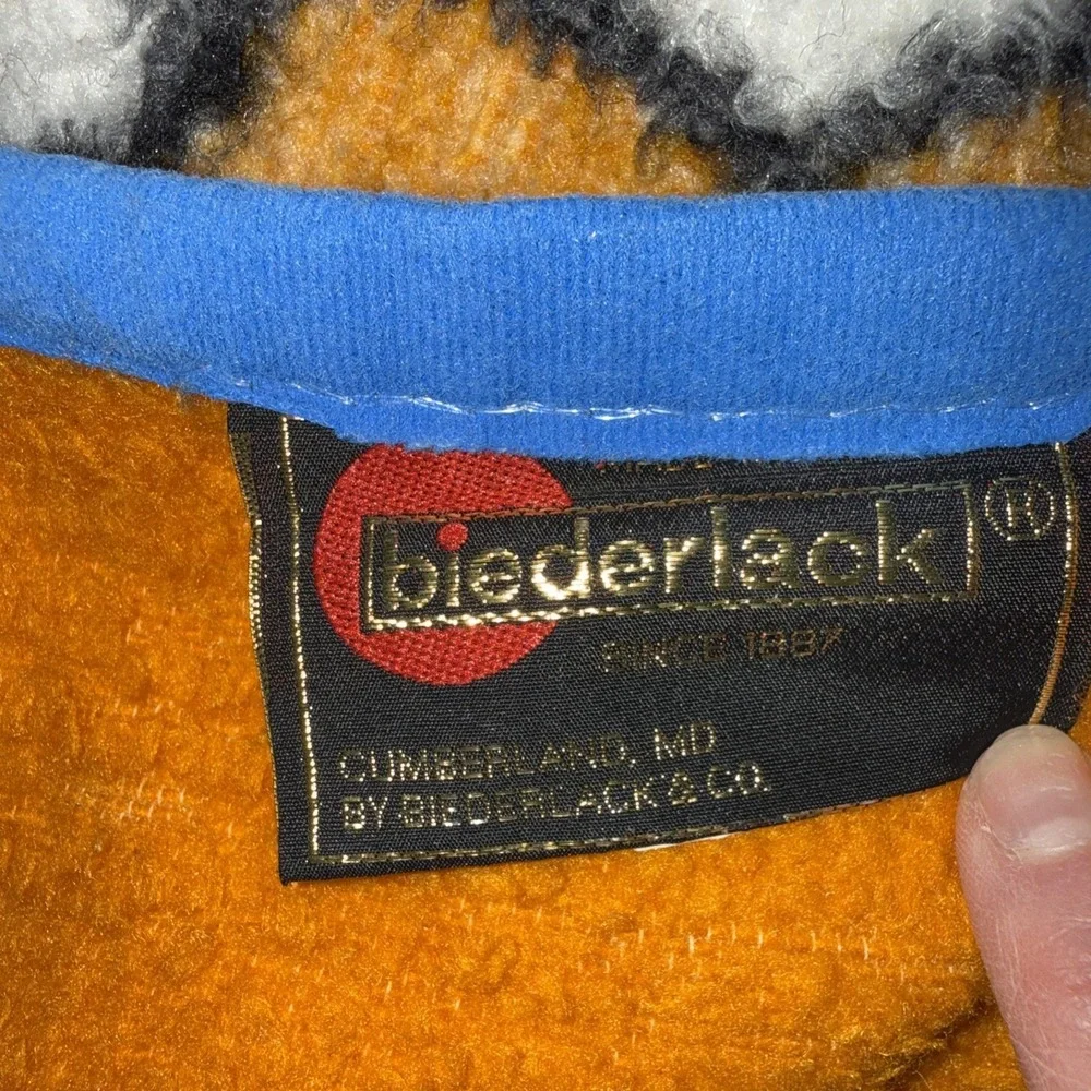 VTG BIEDERLACK Walt Disney Co. Baby Donald Duck Fuzzy Blanket 42X28 Blue Trim